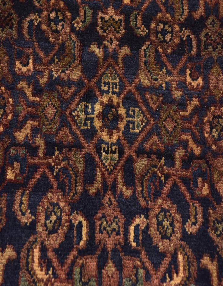 Detail image of  3' 9 x 13' 8  Hand Knotted Malayer Persian Wool Runner Rug