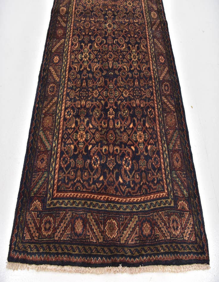 Detail image of  3' 9 x 13' 8  Hand Knotted Malayer Persian Wool Runner Rug