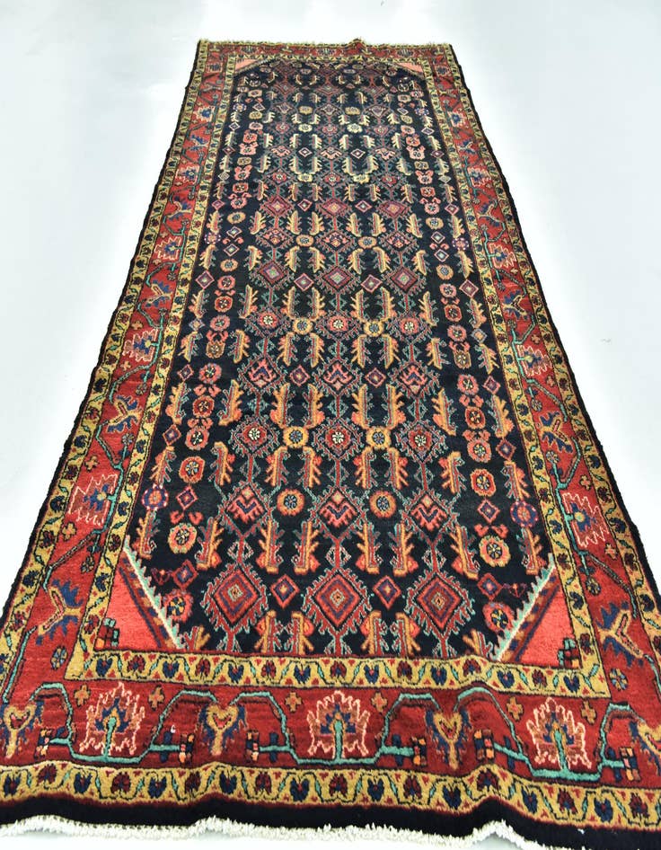 Detail image of 5' 2 x 10' 9 Hand Knotted Malayer Persian Wool Runner Rug