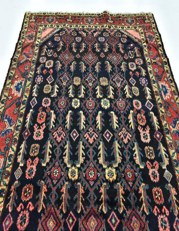 Detail image of 5' 2 x 10' 9 Hand Knotted Malayer Persian Wool Runner Rug