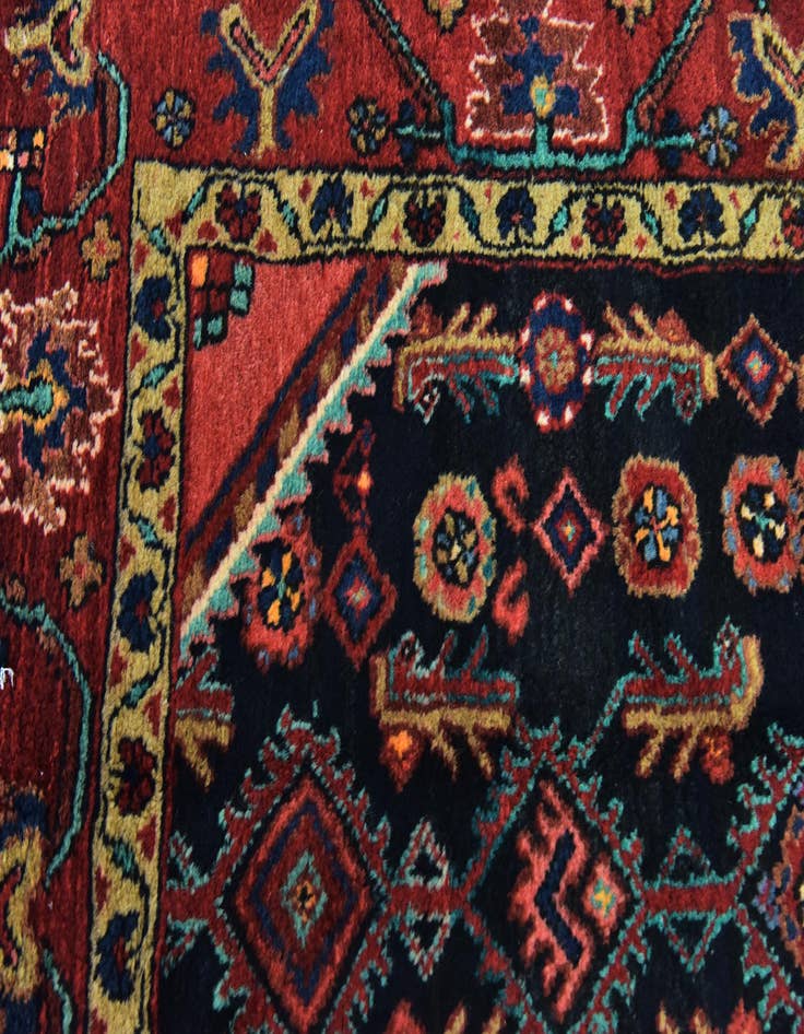 Detail image of 5' 2 x 10' 9 Hand Knotted Malayer Persian Wool Runner Rug