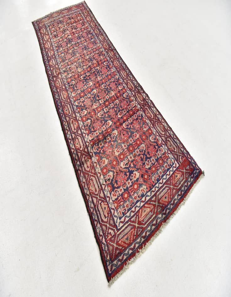 Detail image of  3' 7 x 10'  Hand Knotted Malayer Persian Wool Runner Rug