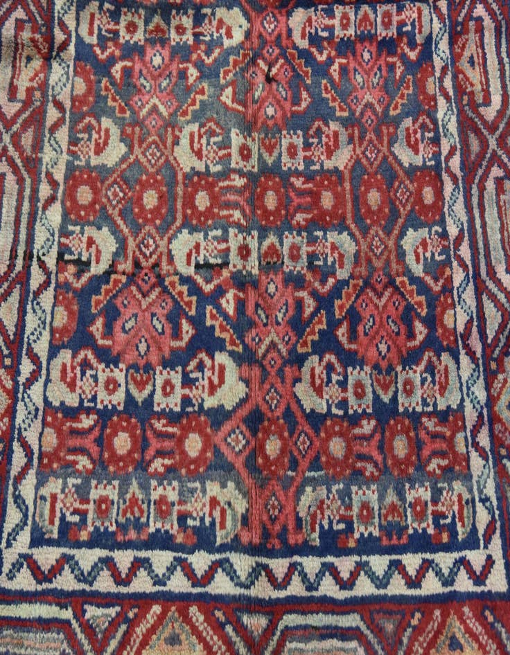 Detail image of  3' 7 x 10'  Hand Knotted Malayer Persian Wool Runner Rug