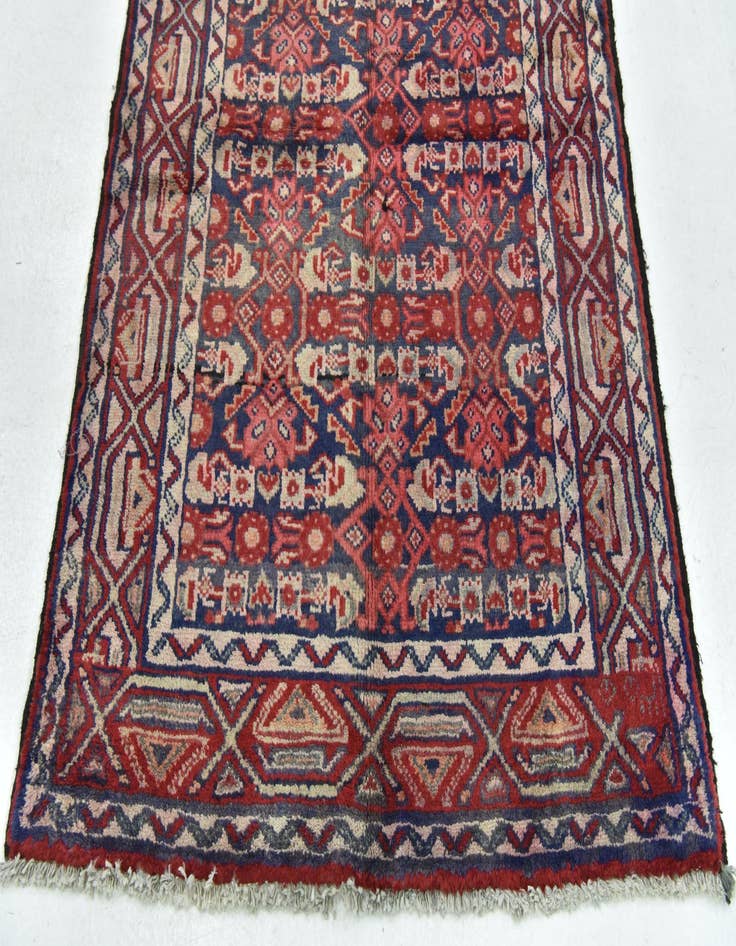 Detail image of  3' 7 x 10'  Hand Knotted Malayer Persian Wool Runner Rug