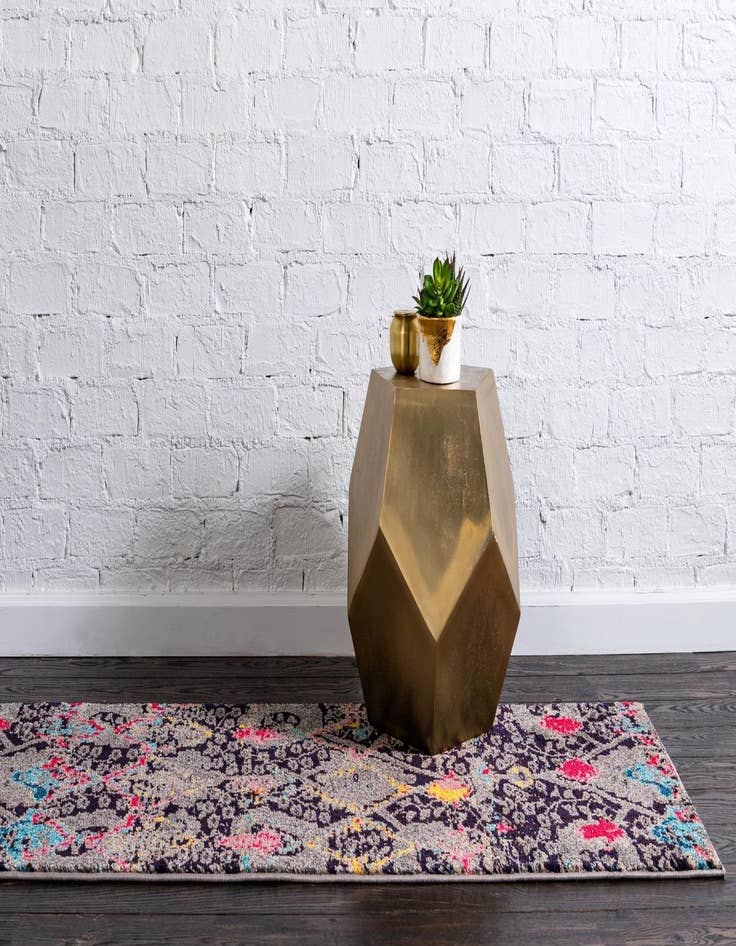 Detail image of  2' 7 x 10'  Washable Mesa Runner Rug