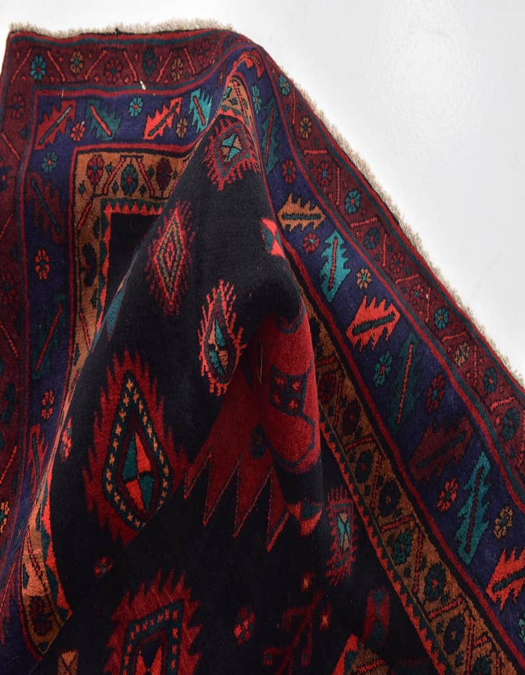 Detail image of 5' x 11' 8 Hand Knotted Meshkin Persian Wool Runner Rug