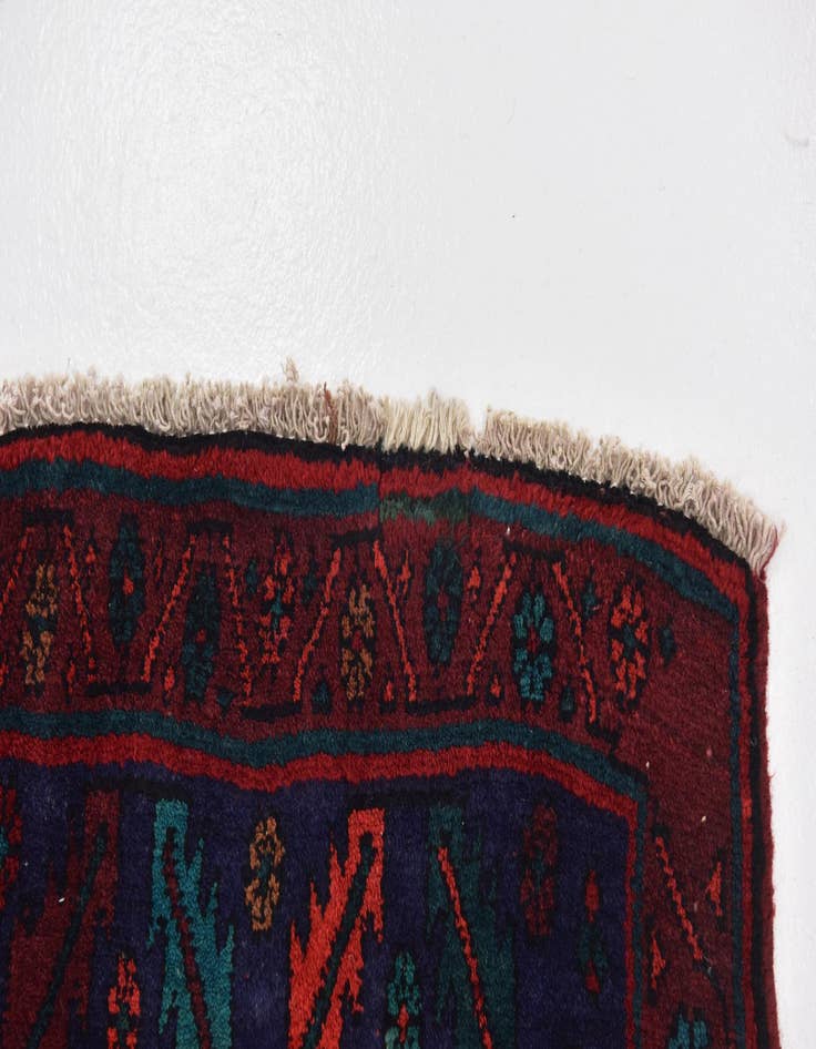 Detail image of 5' x 11' 8 Hand Knotted Meshkin Persian Wool Runner Rug