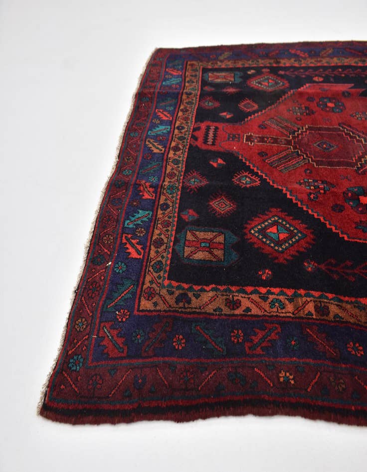 Detail image of 5' x 11' 8 Hand Knotted Meshkin Persian Wool Runner Rug