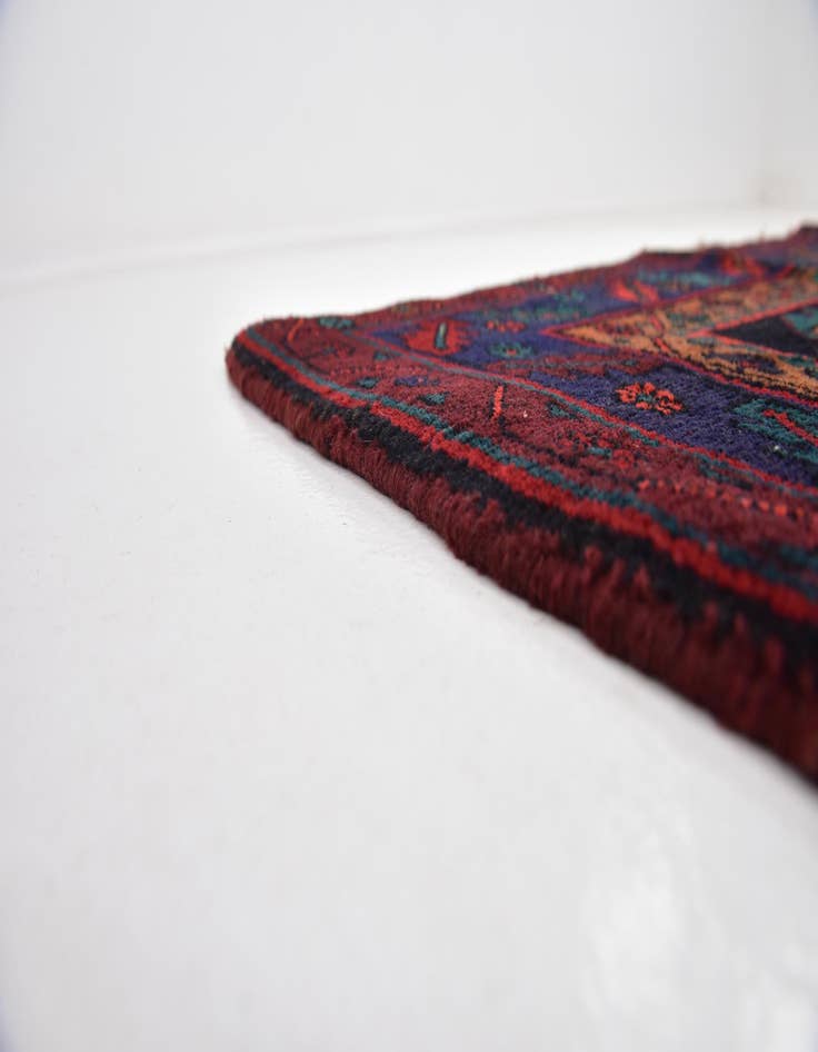 Detail image of 5' x 11' 8 Hand Knotted Meshkin Persian Wool Runner Rug