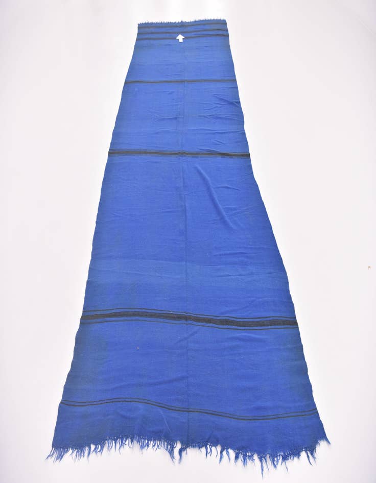 Detail image of  5' 5 x 14' 8  Hand Knotted Moroccan Oriental Wool Runner Rug