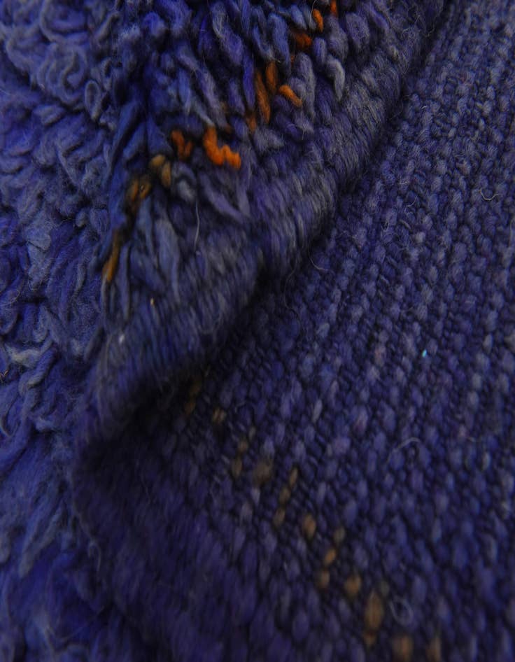 Detail image of 5' 9 x 13' 3 Hand Knotted Moroccan Wool Runner Rug