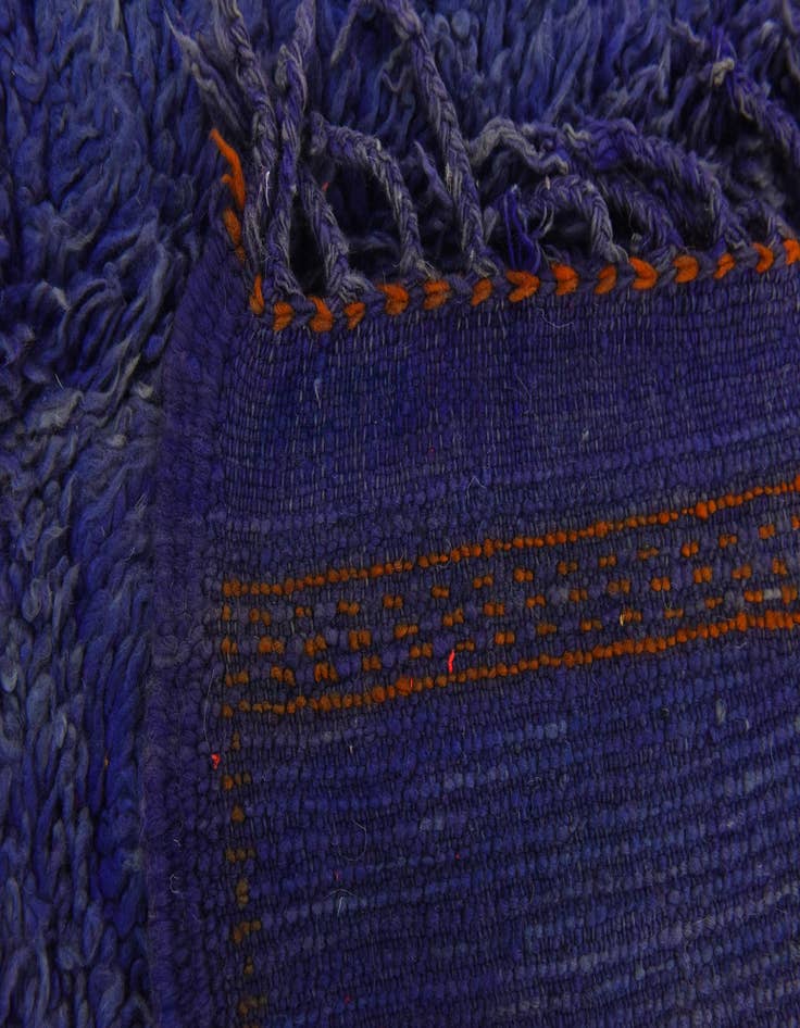 Detail image of 5' 9 x 13' 3 Hand Knotted Moroccan Wool Runner Rug