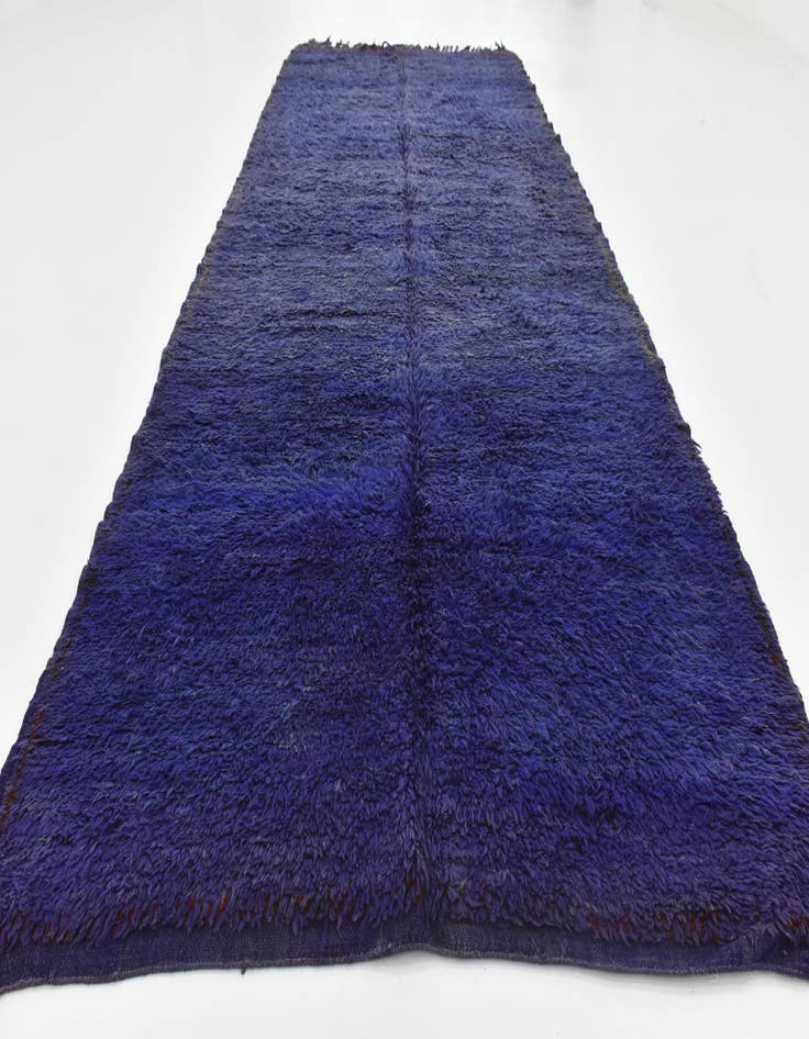 Detail image of 5' 9 x 13' 3 Hand Knotted Moroccan Wool Runner Rug