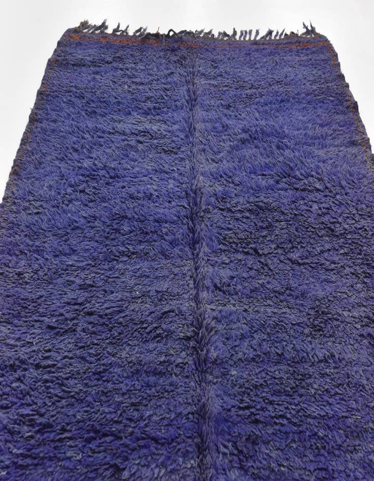 Detail image of 5' 9 x 13' 3 Hand Knotted Moroccan Wool Runner Rug