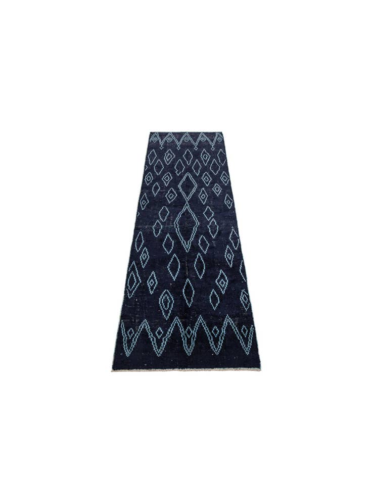 Detail image of  4' 4 x 15' 5  Hand Knotted Moroccan Wool Runner Rug