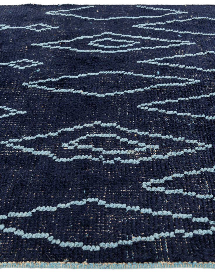 Detail image of  4' 4 x 15' 5  Hand Knotted Moroccan Wool Runner Rug