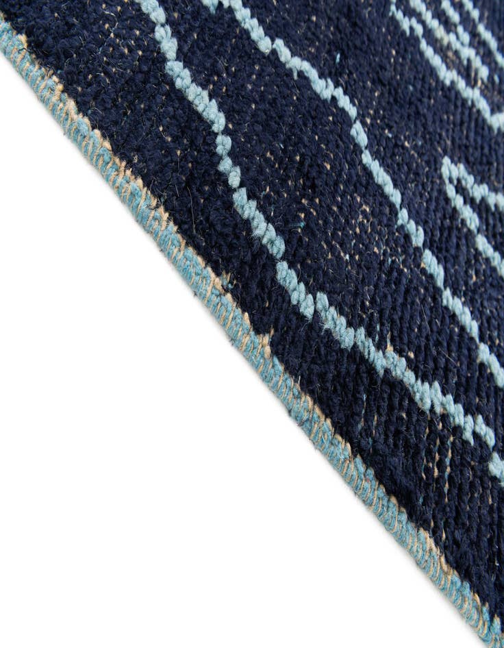 Detail image of  4' 4 x 15' 5  Hand Knotted Moroccan Wool Runner Rug