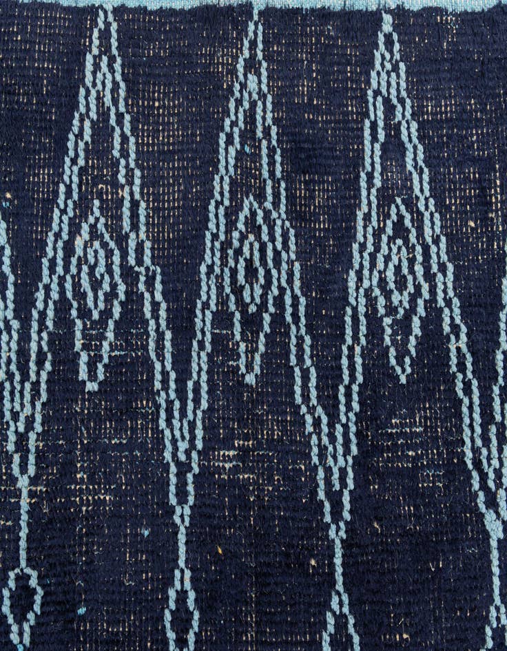 Detail image of  4' 4 x 15' 5  Hand Knotted Moroccan Wool Runner Rug