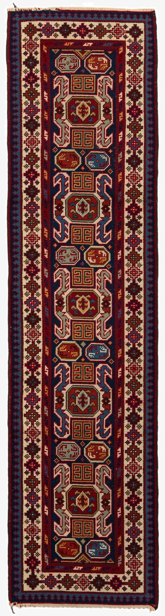  2' 11 x 11' 4  Hand Knotted Moroccan Wool Runner Rug