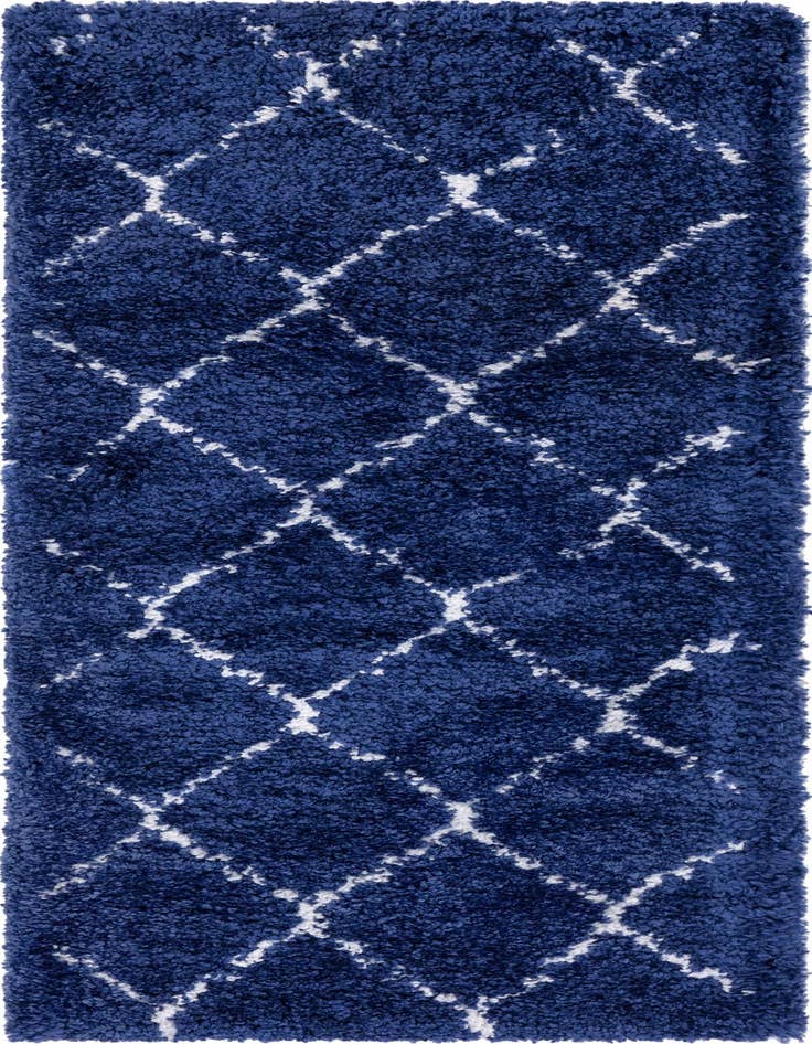 Detail image of  2' 7 x 6' Moroccan Shag Runner Rug