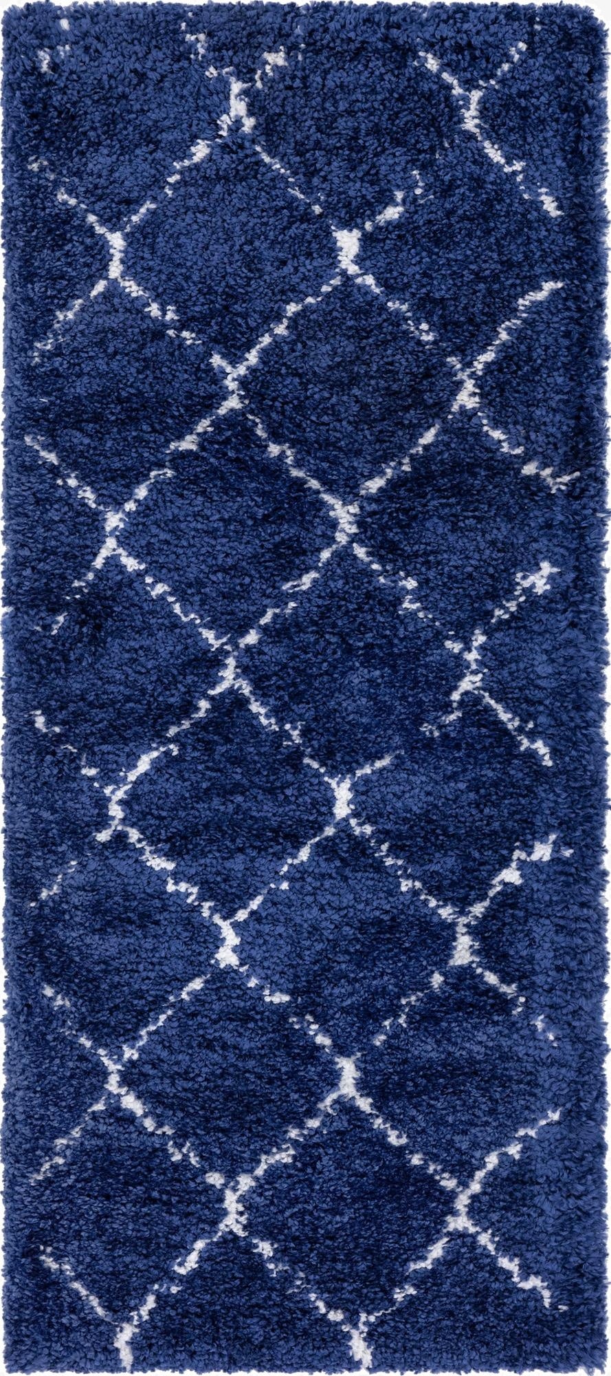  2' 7 x 6' Moroccan Shag Runner Rug