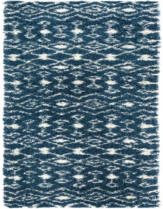 Detail image of  2' 7 x 10' Moroccan Trellis Shag Runner Rug