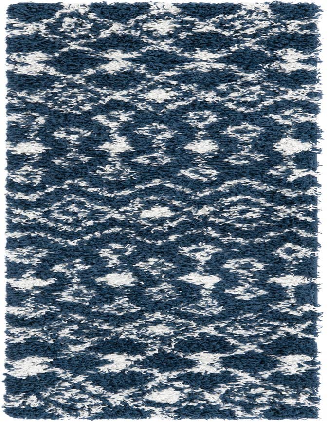 Detail image of  2' x 6' Moroccan Trellis Shag Runner Rug