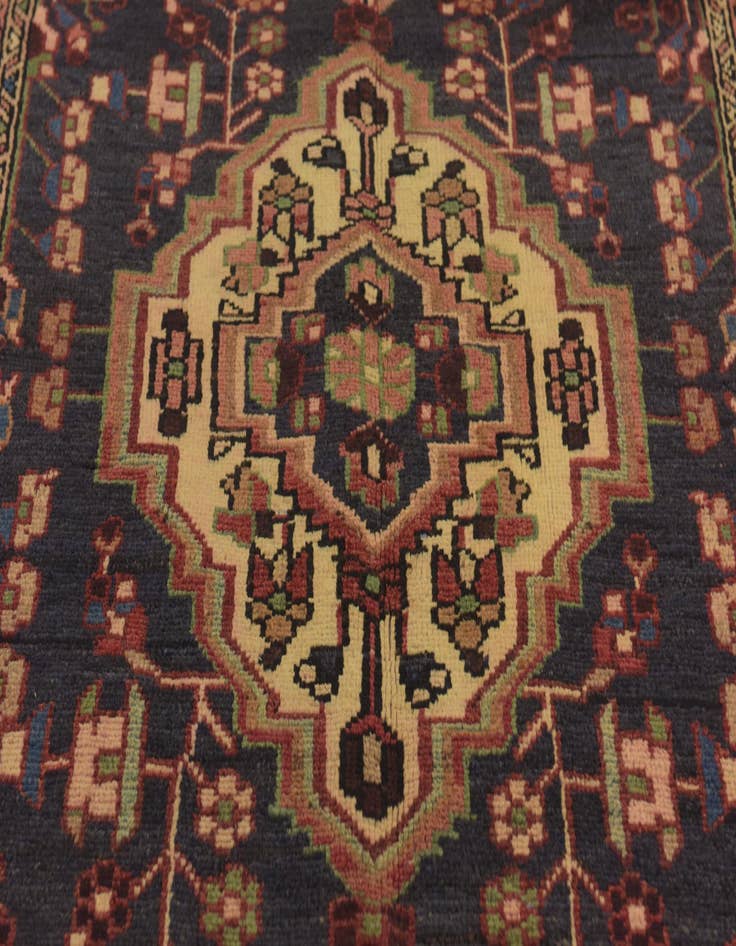 Detail image of  3' 9 x 10' 4  Hand Knotted Nahavand Persian Wool Runner Rug