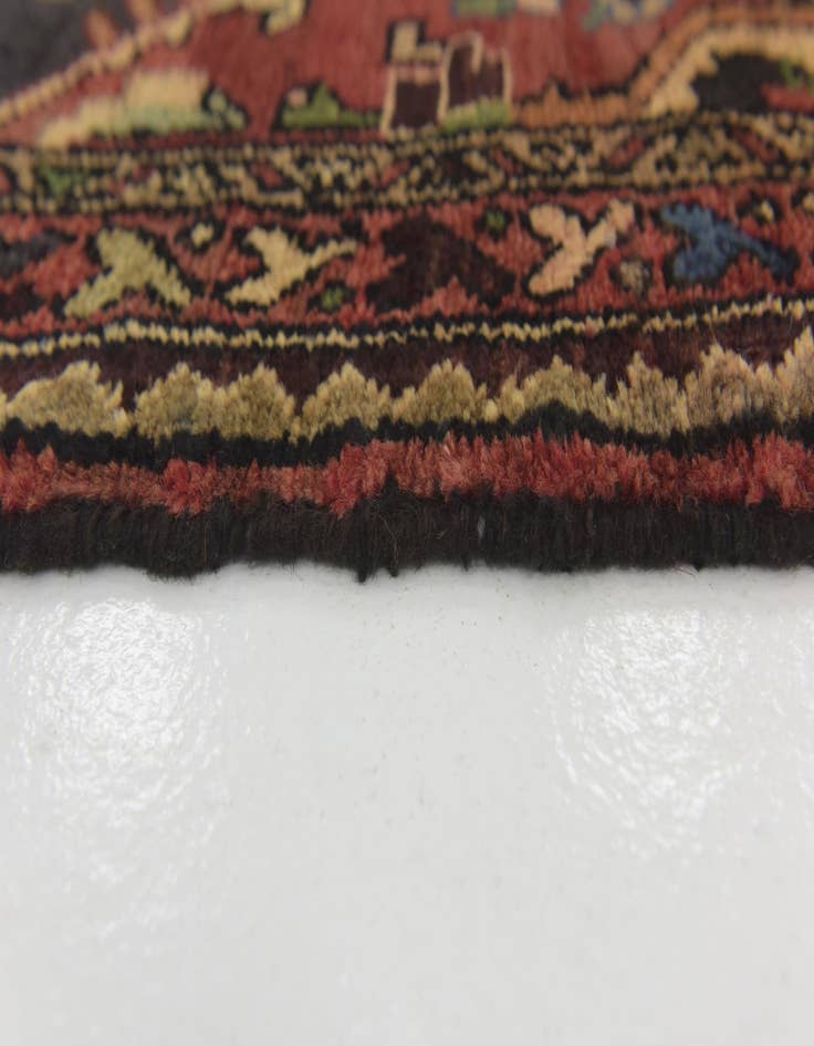 Detail image of  3' 9 x 10' 4  Hand Knotted Nahavand Persian Wool Runner Rug