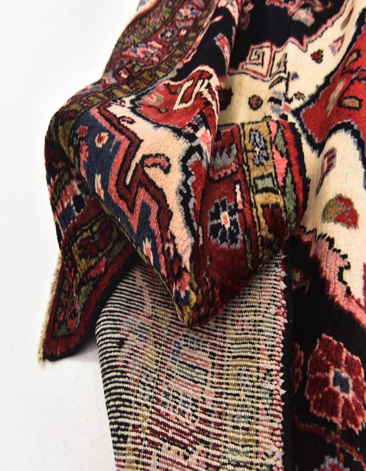 Detail image of 4' 8 x 10' Hand Knotted Nahavand Persian Wool Runner Rug