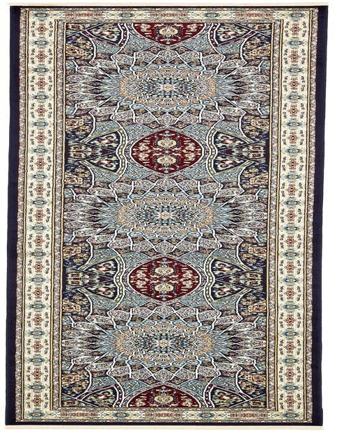 Detail image of  3' x 13' Nain Design Runner Rug