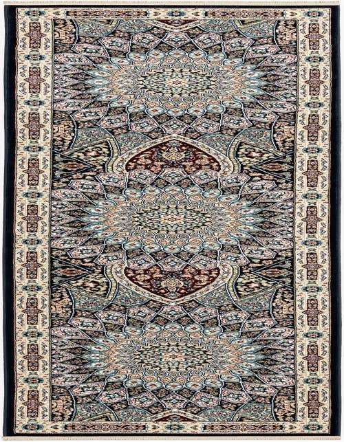 Detail image of  2' 7 x 10' Nain Design Runner Rug