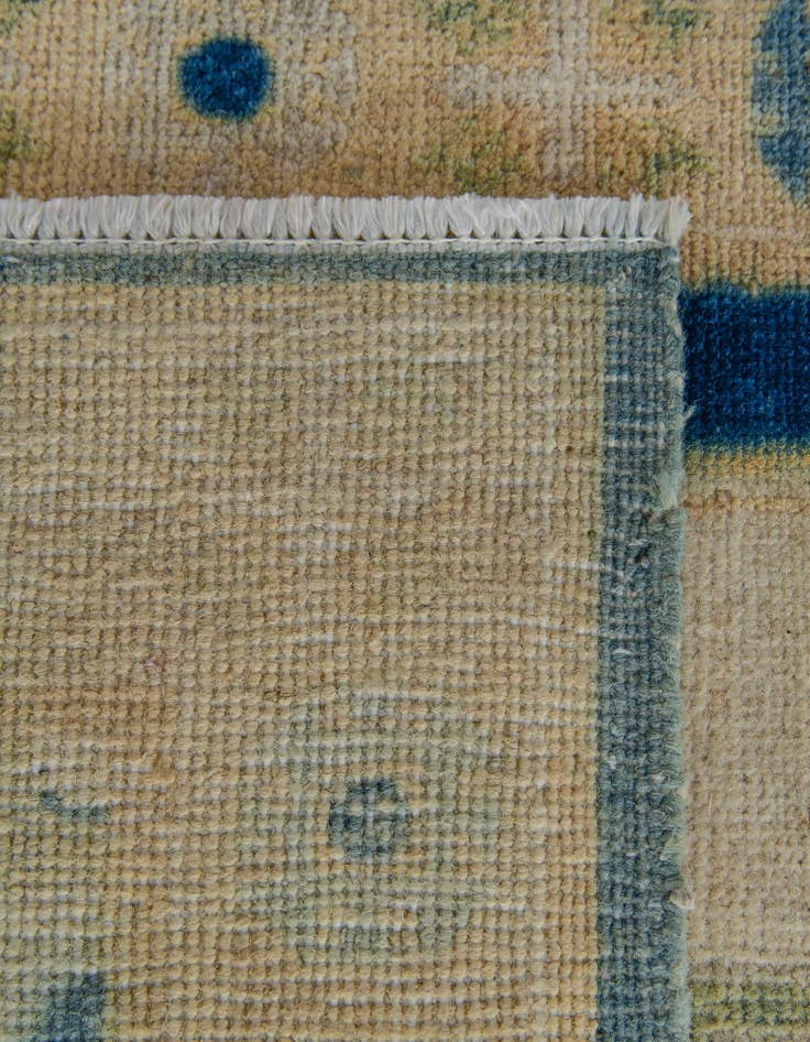 Detail image of  3' x 9' 11  Hand Knotted Oushak Wool Runner Rug