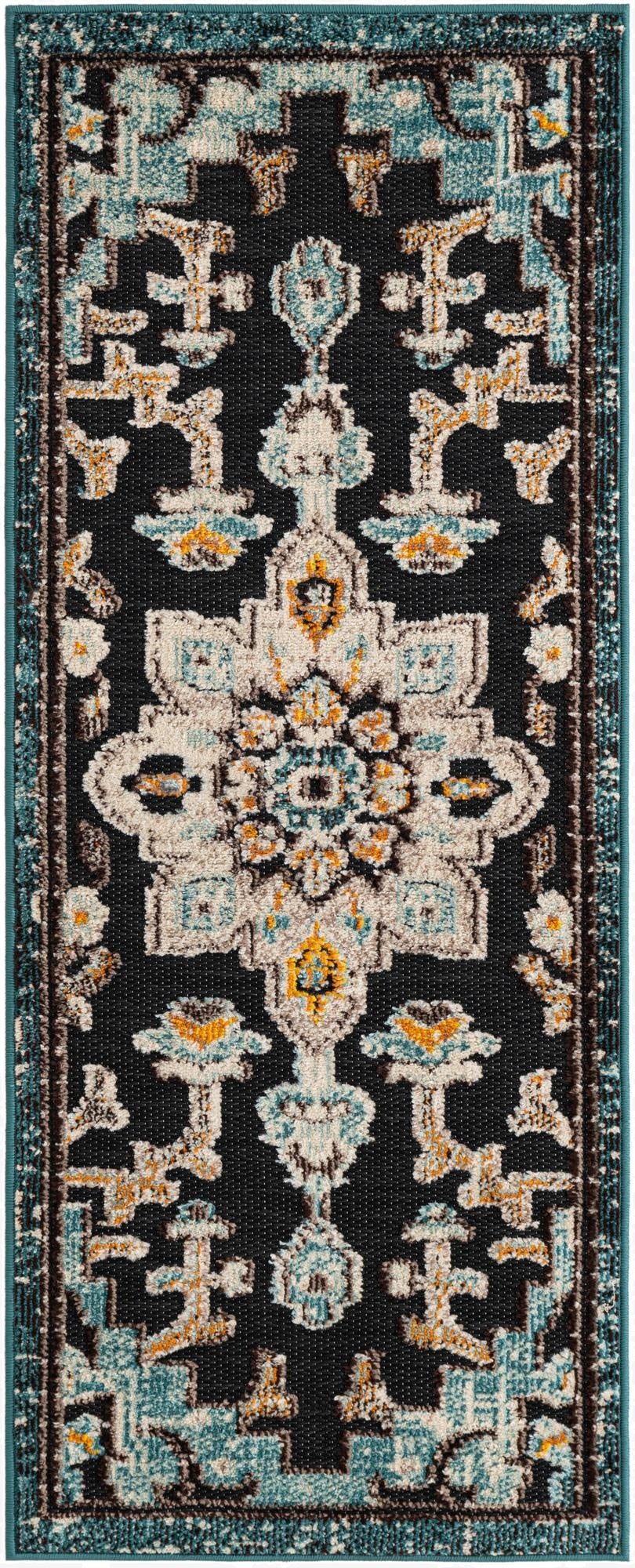  2' x 5'  Washable Casablanca Indoor / Outdoor Runner Rug