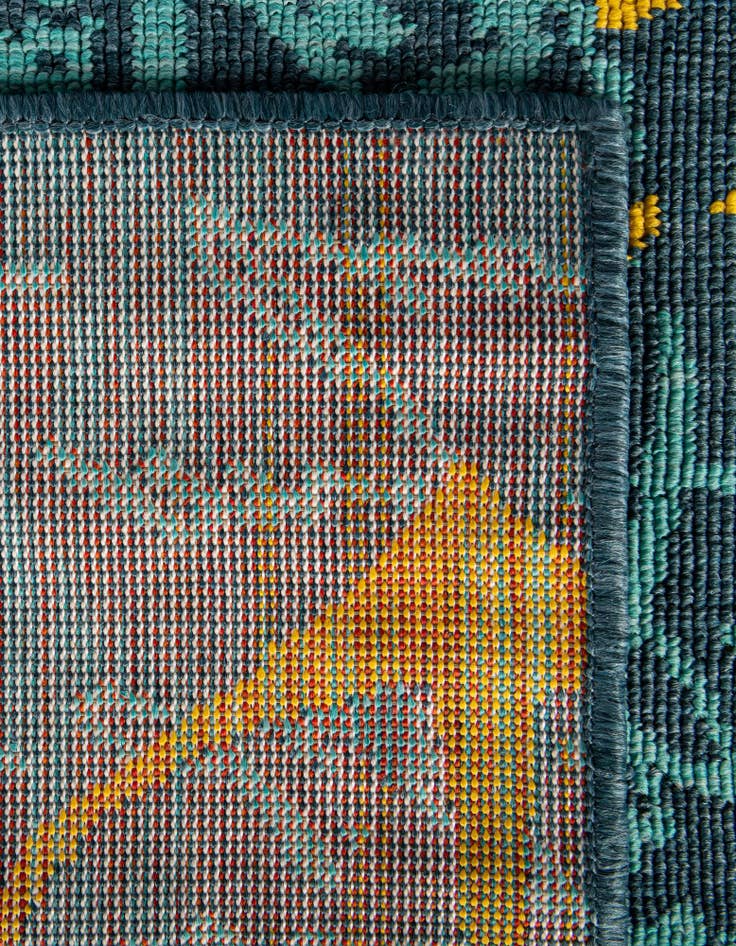 Detail image of  2' x 5'  Washable Coastal Indoor / Outdoor Runner Rug