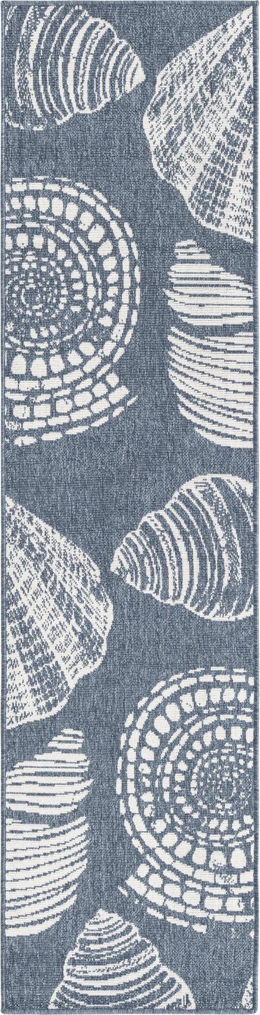 Primary image  2' x 8'  Washable Coastal Indoor / Outdoor Runner Rug