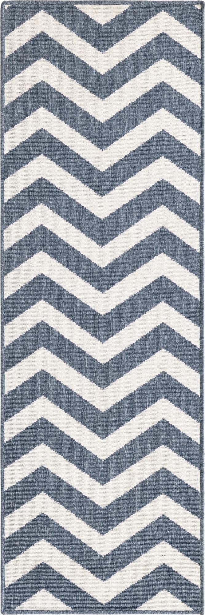  2' x 6'  Washable Coastal Indoor / Outdoor Runner Rug