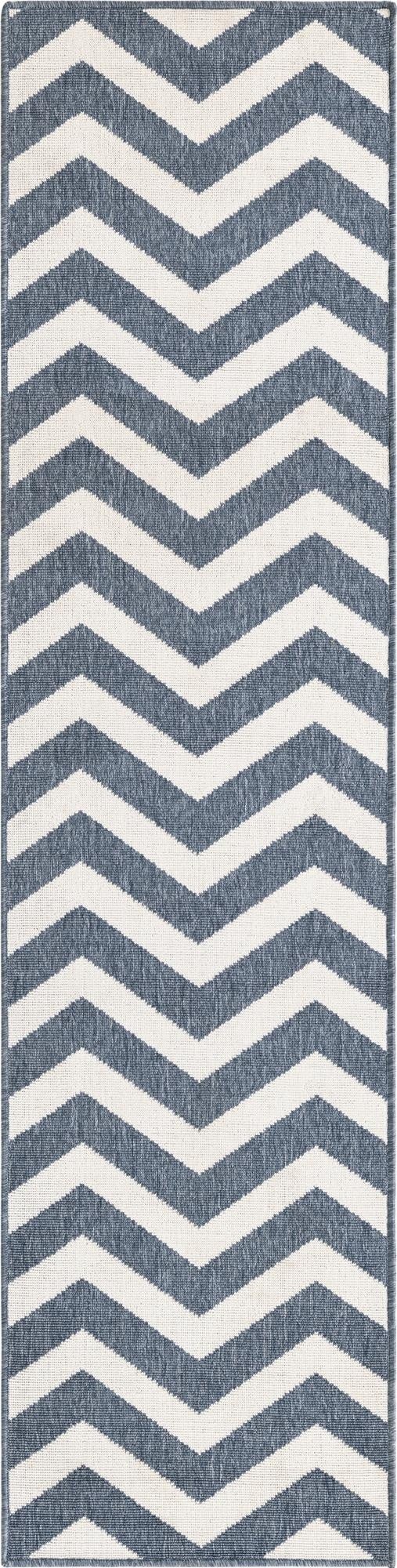  2' x 8'  Washable Coastal Indoor / Outdoor Runner Rug