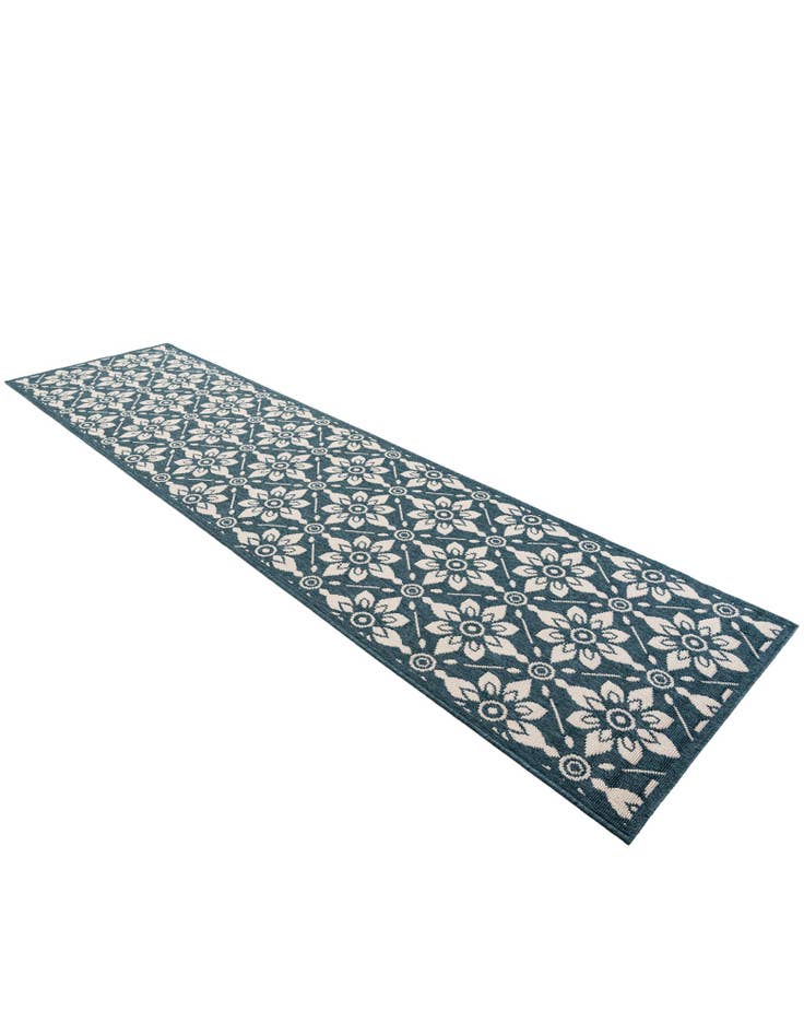 Detail image of  2' 7 x 10'  Washable Lattice Indoor / Outdoor Runner Rug