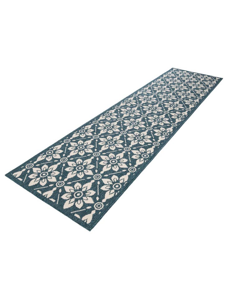 Detail image of  2' 7 x 10'  Washable Lattice Indoor / Outdoor Runner Rug