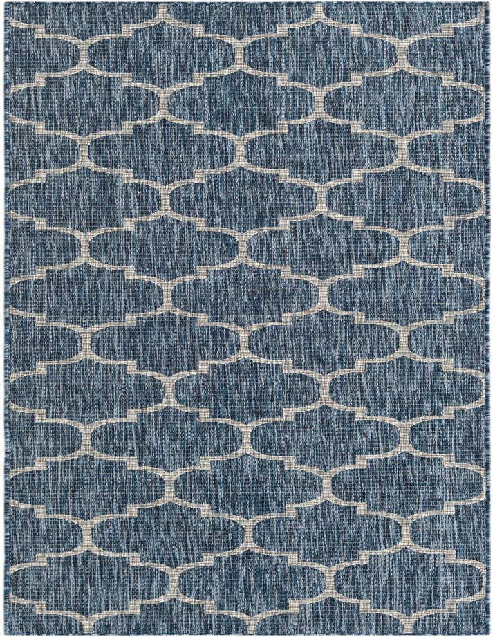 Primary image  3' x 8' 9  Washable Lattice Indoor / Outdoor Runner Rug