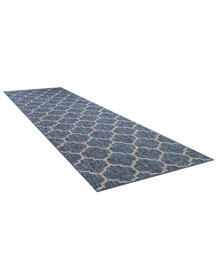 Detail image of  3' 5 x 12'  Washable Lattice Indoor / Outdoor Runner Rug
