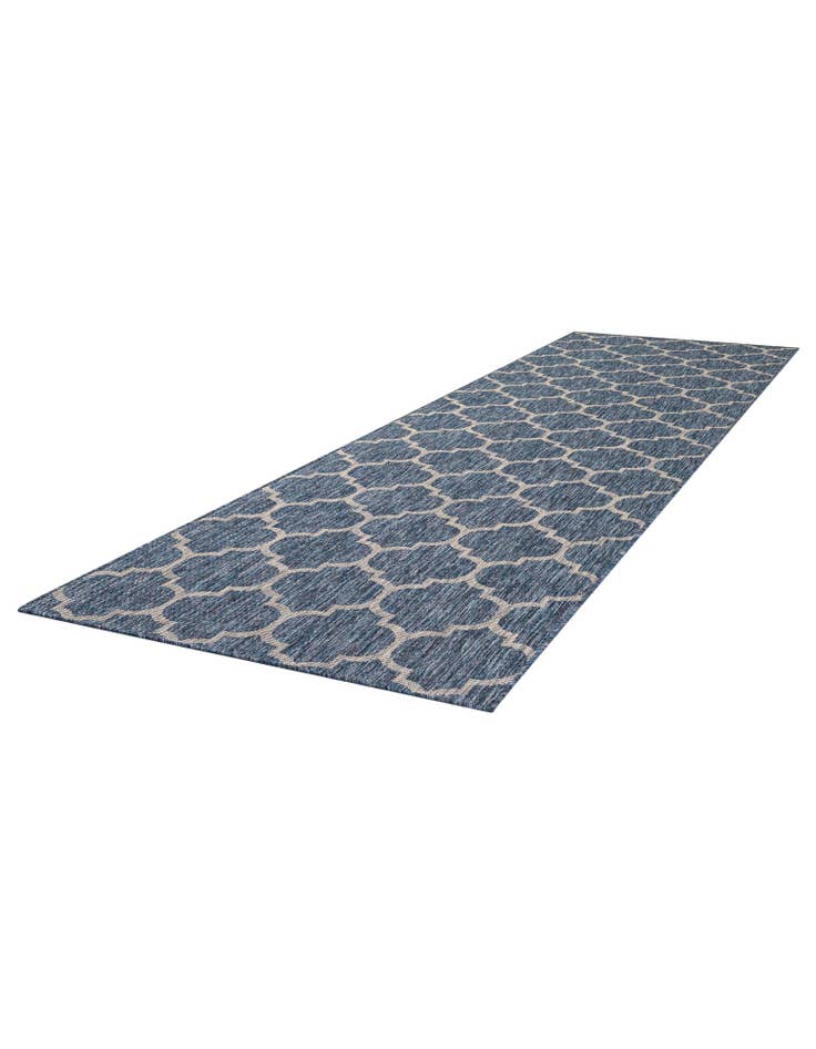 Detail image of  3' 5 x 12'  Washable Lattice Indoor / Outdoor Runner Rug