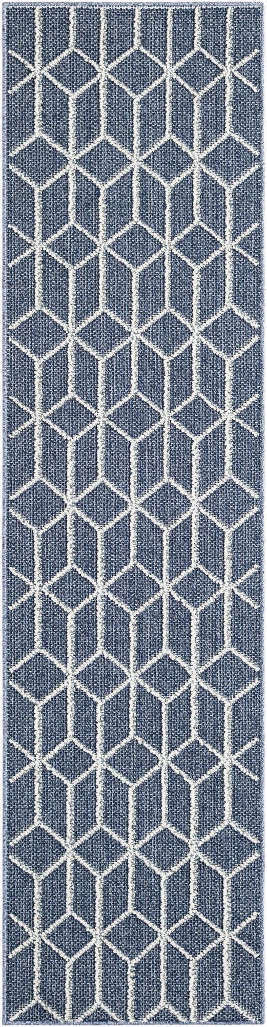  2' x 8'  Washable Lattice Indoor / Outdoor Runner Rug