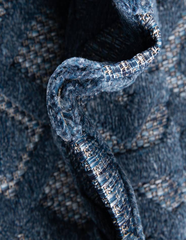 Detail image of  2' x 6'  Washable Trellis Textured Indoor / Outdoor Runner Rug