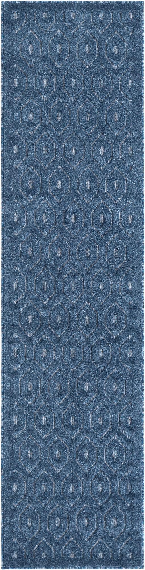 2' x 8'  Washable Trellis Textured Indoor / Outdoor Runner Rug