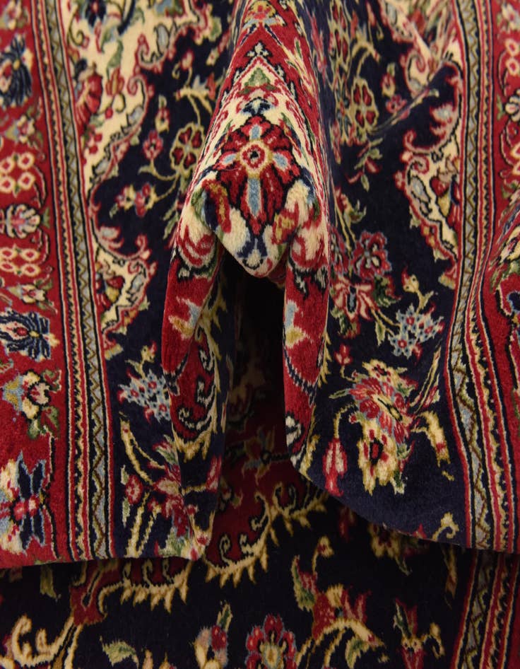 Detail image of  2' 7 x 16' 2  Hand Knotted Qom Persian Wool Runner Rug