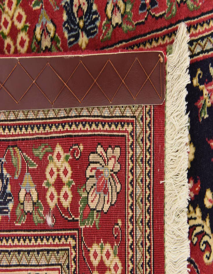 Detail image of  2' 7 x 16' 2  Hand Knotted Qom Persian Wool Runner Rug