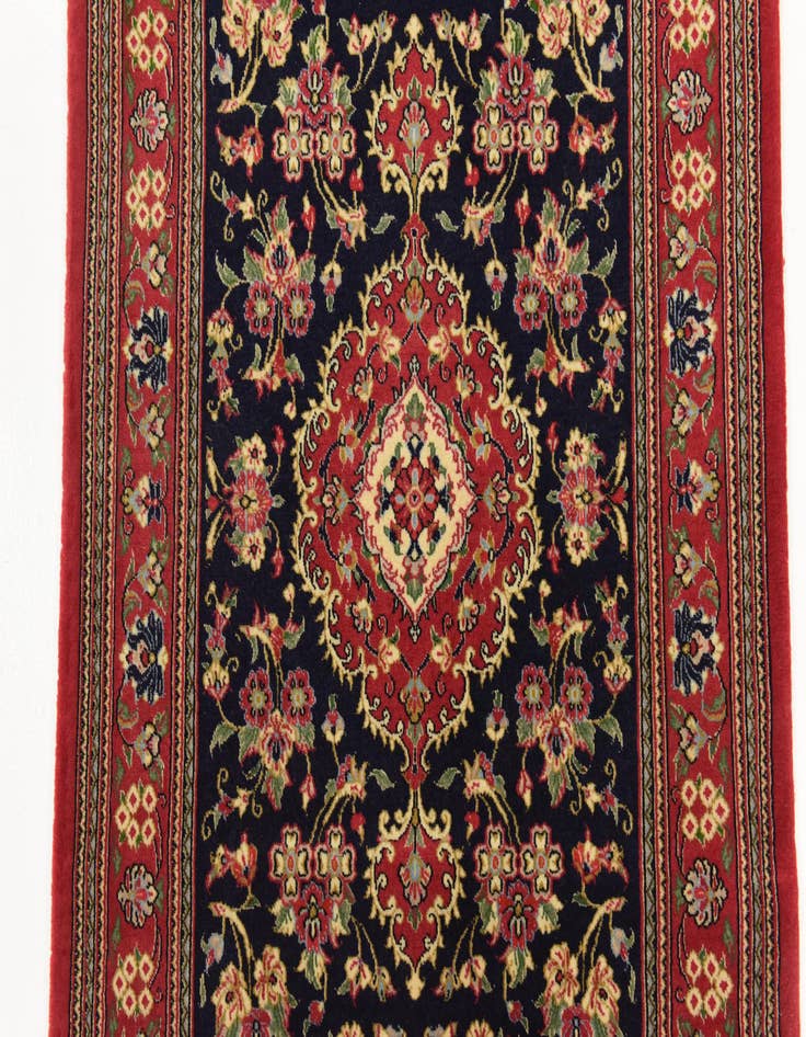 Detail image of  2' 7 x 16' 2  Hand Knotted Qom Persian Wool Runner Rug