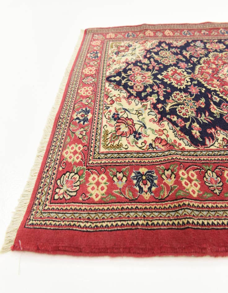 Detail image of  2' 7 x 16' 2  Hand Knotted Qom Persian Wool Runner Rug